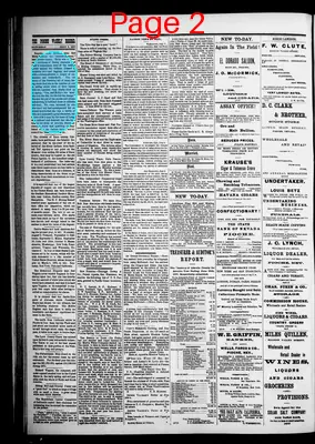 Page thumbnail for The Pioche Weekly Record