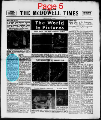 Page thumbnail for The Mcdowell Times