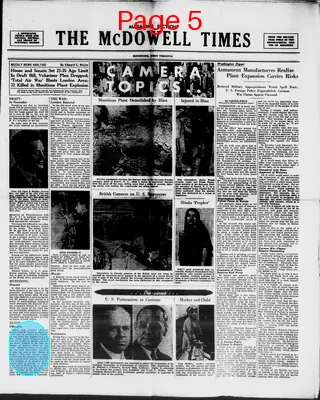 Page thumbnail for The Mcdowell Times