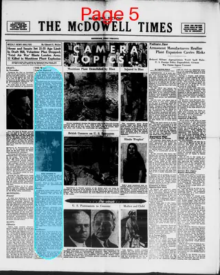 Page thumbnail for The Mcdowell Times