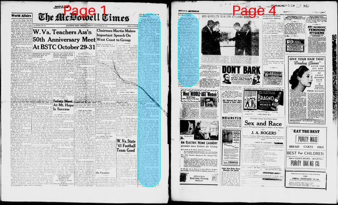 Page thumbnail for The Mcdowell Times