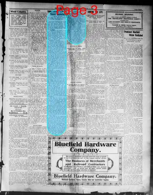 Page thumbnail for Bluefield Evening Leader
