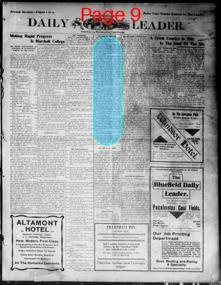 Page thumbnail for Bluefield Evening Leader