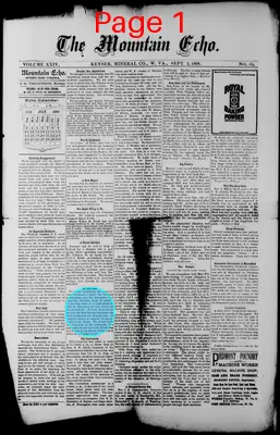 Page thumbnail for The Mountain Echo