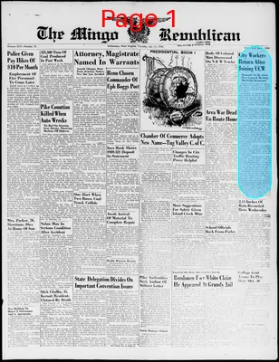 Page thumbnail for The Mingo Republican