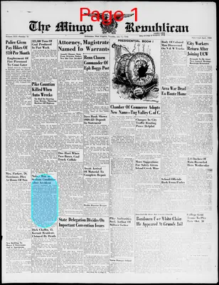 Page thumbnail for The Mingo Republican