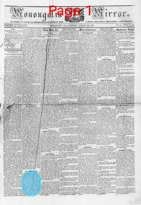 Page thumbnail for Monongalia Mirror