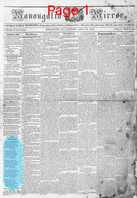 Page thumbnail for Monongalia Mirror