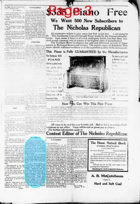 Page thumbnail for The Nicholas Republican