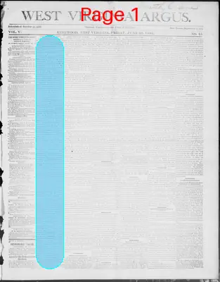Page thumbnail for West Virginia Argus