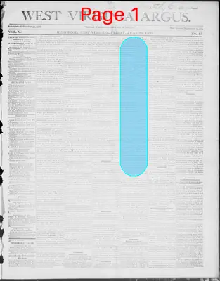 Page thumbnail for West Virginia Argus
