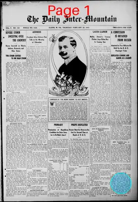 Page thumbnail for The Daily Inter Mountain