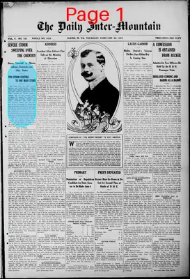 Page thumbnail for The Daily Inter Mountain