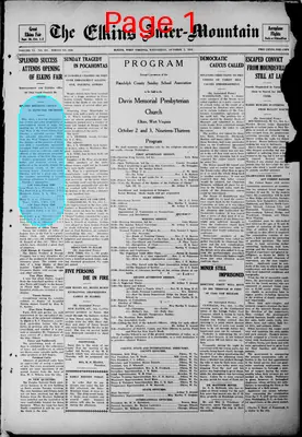 Page thumbnail for The Elkins Inter Mountain