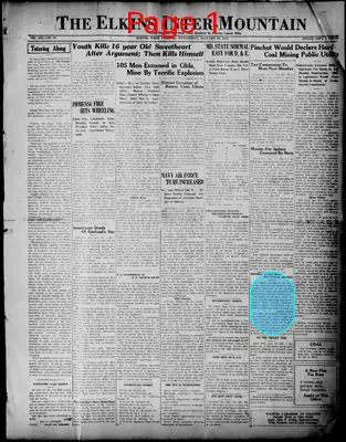 Page thumbnail for The Elkins Inter Mountain