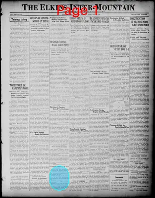 Page thumbnail for The Elkins Inter Mountain