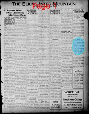 Page thumbnail for The Elkins Inter Mountain