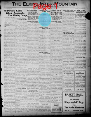 Page thumbnail for The Elkins Inter Mountain