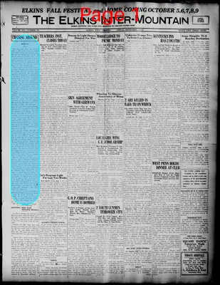 Page thumbnail for The Elkins Inter Mountain