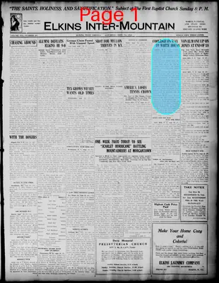Page thumbnail for The Elkins Inter Mountain