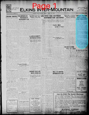 Page thumbnail for The Elkins Inter Mountain