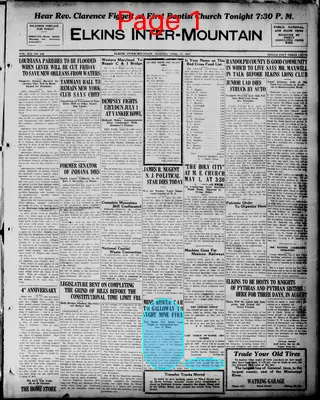 Page thumbnail for The Elkins Inter Mountain