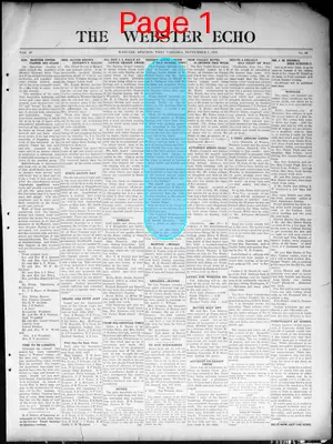Page thumbnail for The Webster Echo