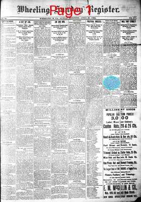 Page thumbnail for Wheeling Sunday Register