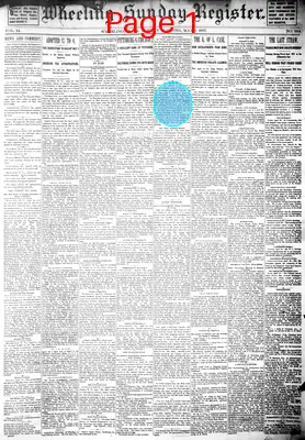 Page thumbnail for Wheeling Sunday Register