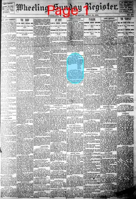 Page thumbnail for Wheeling Sunday Register