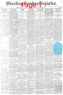 Page thumbnail for Wheeling Sunday Register