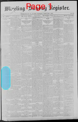 Page thumbnail for Wheeling Sunday Register