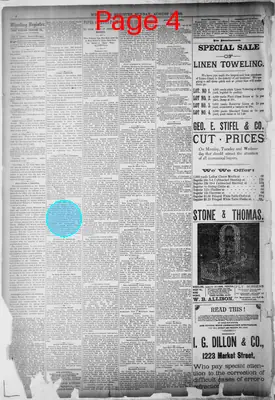 Page thumbnail for Wheeling Sunday Register