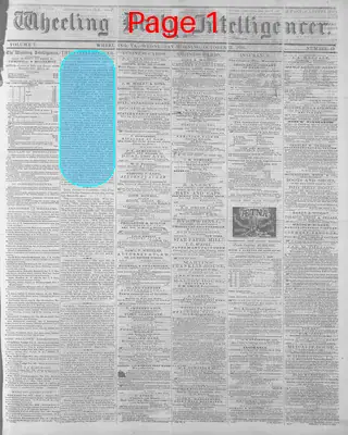 Page thumbnail for Wheeling Daily Intelligencer