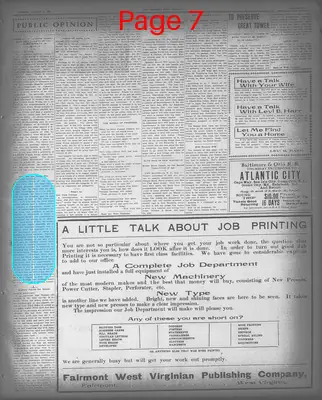 Page thumbnail for The Fairmont West Virginian