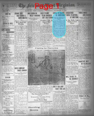 Page thumbnail for The Fairmont West Virginian