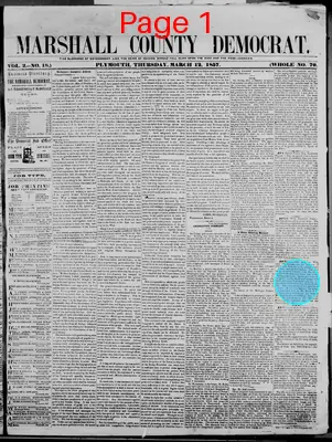 Page thumbnail for Marshall County Democrat