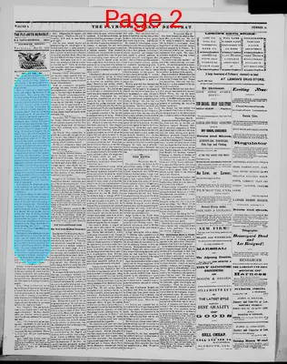 Page thumbnail for The Plymouth Weekly Democrat