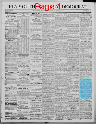 Page thumbnail for The Plymouth Weekly Democrat