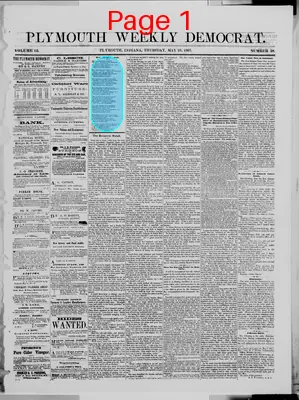 Page thumbnail for The Plymouth Weekly Democrat