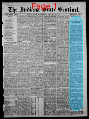 Page thumbnail for The Indiana State Sentinel