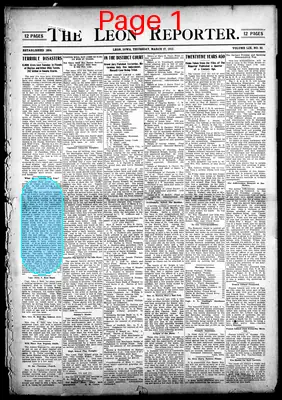 Page thumbnail for The Leon Reporter