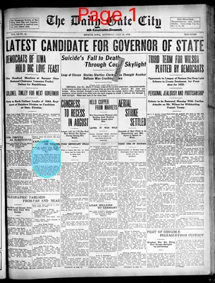Page thumbnail for The Daily Gate City And Constitution Democrat