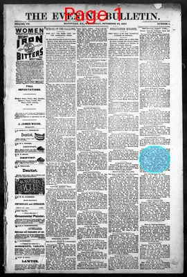 Page thumbnail for The Evening Bulletin