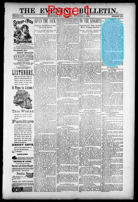 Page thumbnail for The Evening Bulletin