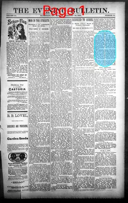 Page thumbnail for The Evening Bulletin