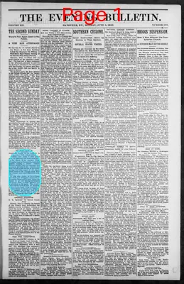 Page thumbnail for The Evening Bulletin