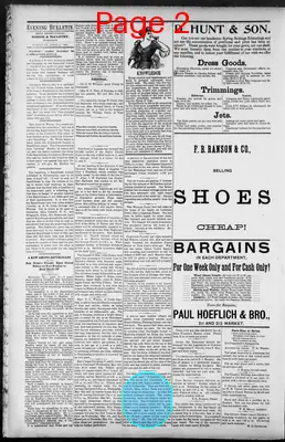 Page thumbnail for The Evening Bulletin