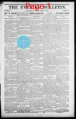 Page thumbnail for The Evening Bulletin