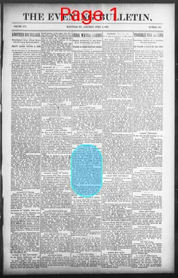Page thumbnail for The Evening Bulletin